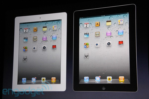 iPad 2 in due colori bianco e nero