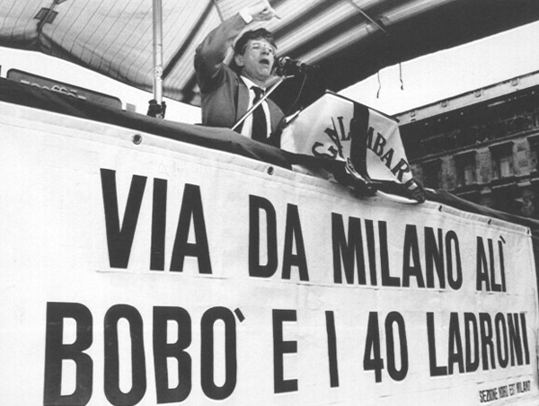 Bossi a Milano negli anni '90