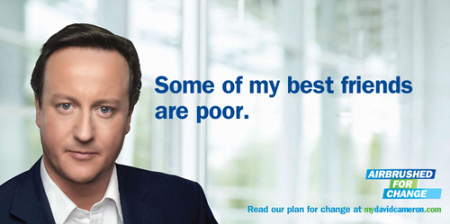 Il manifesto ritoccato di David Cameron