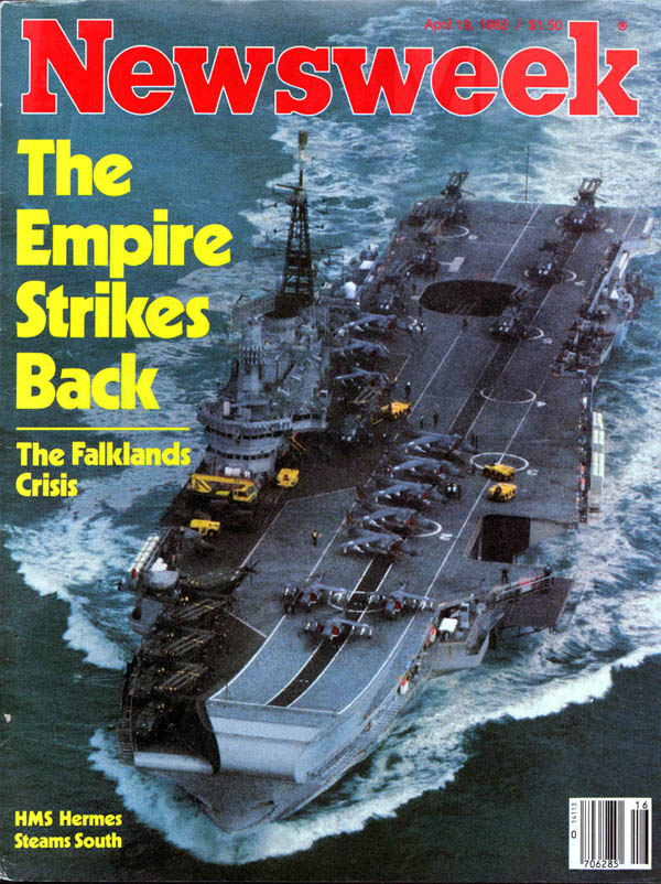 La copertina di Newsweek sulla crisi delle Falkland