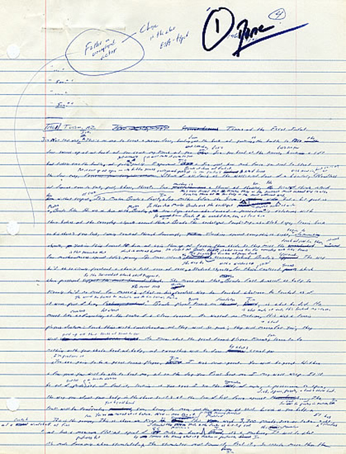 Il manoscritto di David Foster Wallace di 'Infinite Jest'