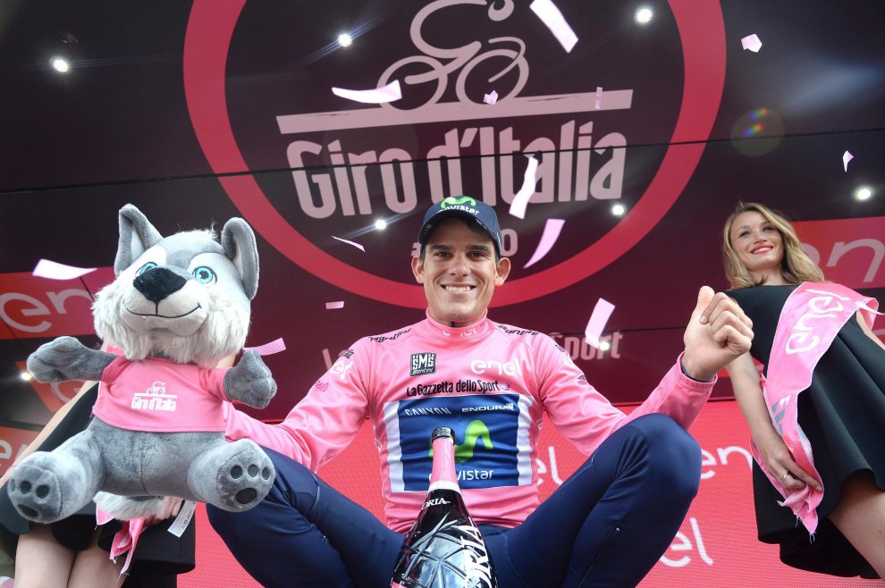 Amador in maglia rosa al Giro d'Italia 2016