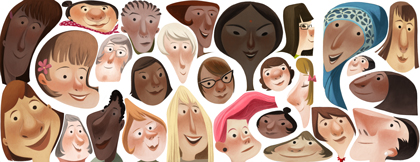 Il doodle di Google per la Festa della donna