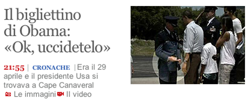 Screenshot de La Repubblica