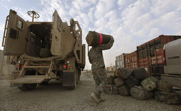 Soldati americani lasciano l'Iraq