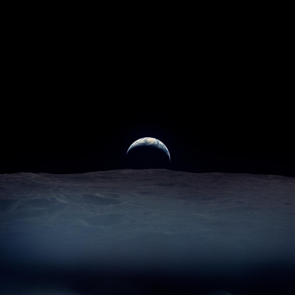 La Terra fotografata dall'astronauta Richard Gordon dell'Apollo 12