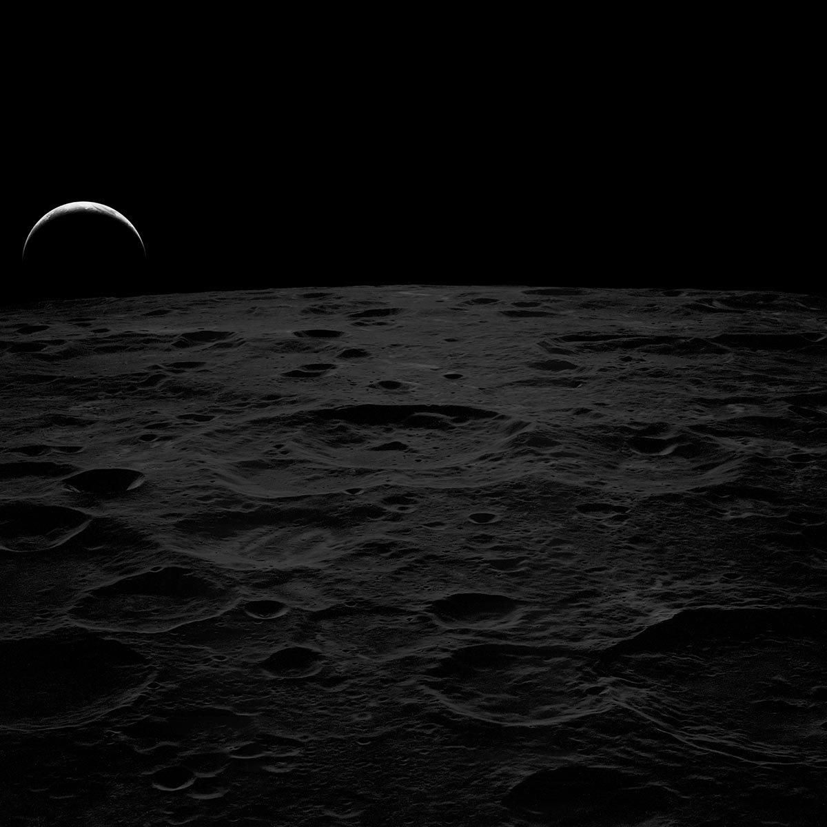 La Luna e la Terra fotografate dall'Apollo 14