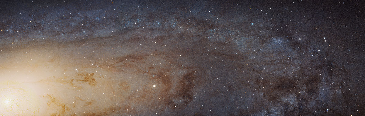Particolare della galassia di Andromeda
