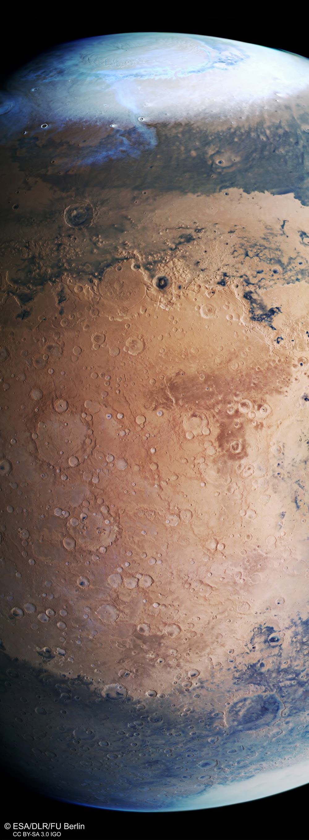 Marte fotografato dalla sonda Mars Express
