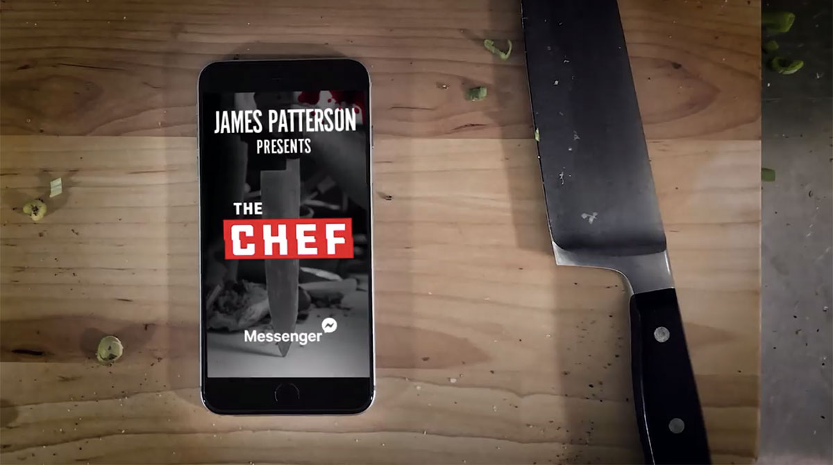 Il libro di James Patterson, The Chef, su Facebook Messenger